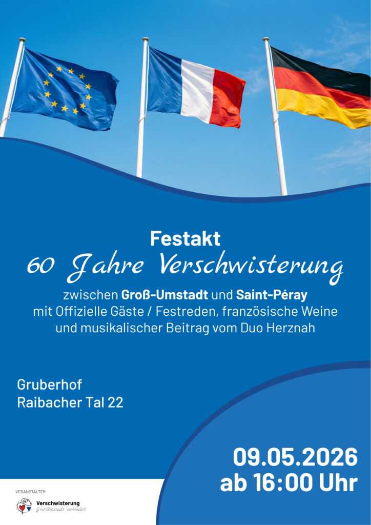 Festakt der Verschwisterung am Europatag